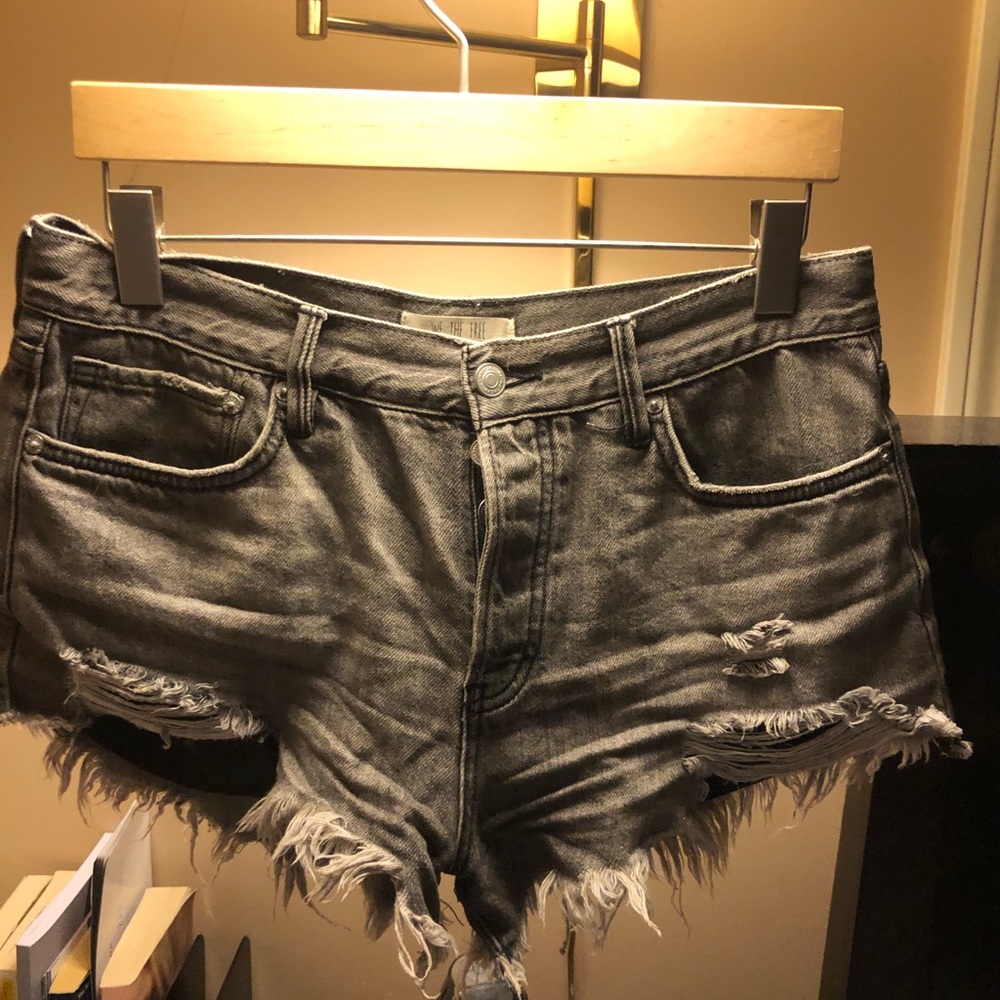 Free People Jean shorts